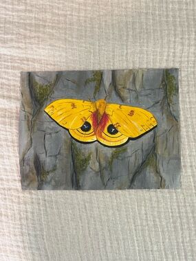 Custom IO moth Oil Painting